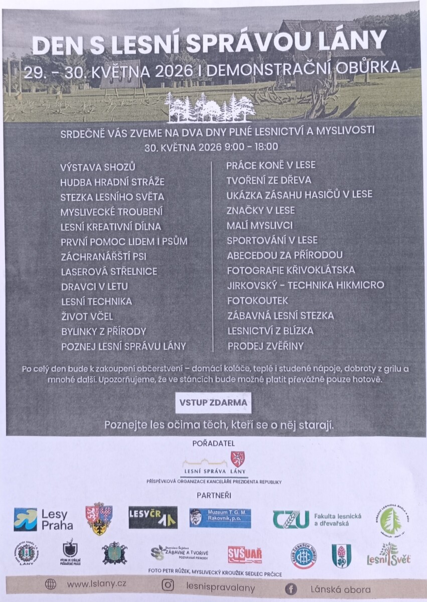 Den s lesní správou Louny 29.-30. Května